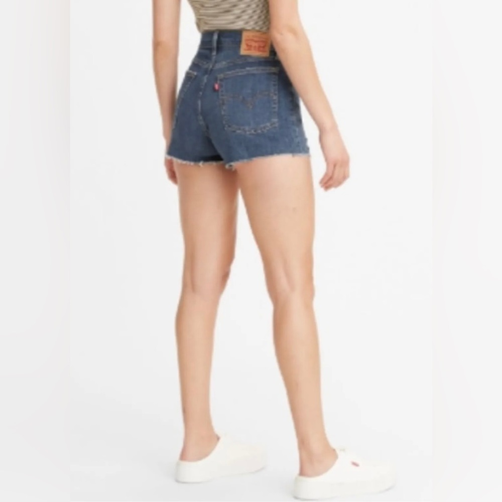 Levi’s Distressed High Rise Shorts